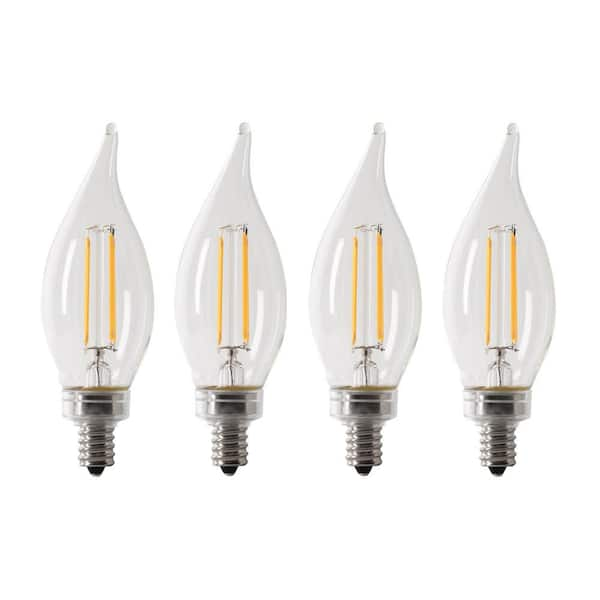 Feit Electric 60 Watt Equivalent BA10 E12 Candelabra Dimmable