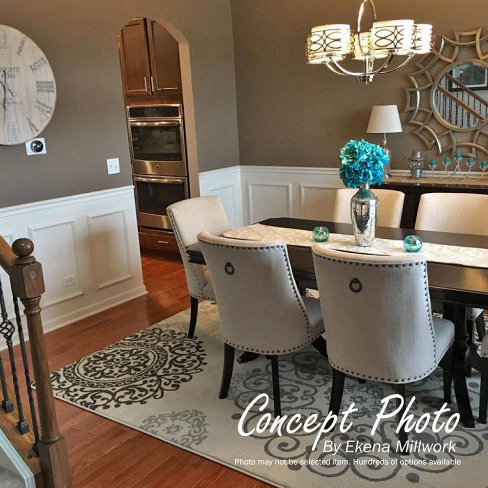 Gray Polyurethane Bedford Panel Moulding 94.5"