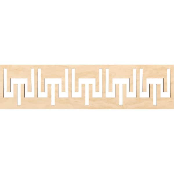 Ekena Millwork Victory Fretwork 0.25 in. D x 47 in. W x 12 in. L Birch Wood Panel Moulding