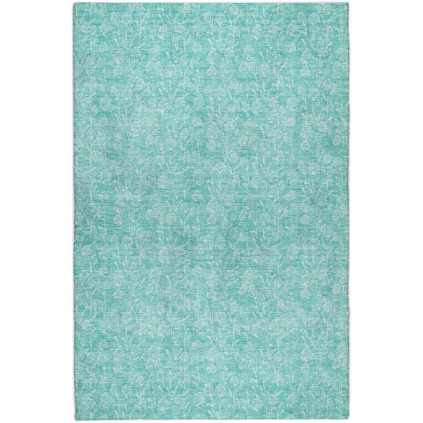 Dream Shag Premium Machine Washable Abstract ADS691 Aloe 2 ft. x 3 ft. Accent Rug