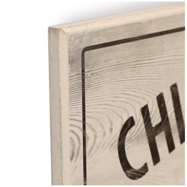 Open Road Brands Chicago White Sox Vintage Ticket Office Wood Wall