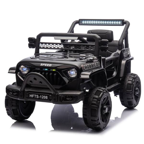 Siavonce 12V Kids Ride On Electric Truck Car W/Parents Control, Microphone Jack, Power Display, LED Lights For Kids Aged 1-4.