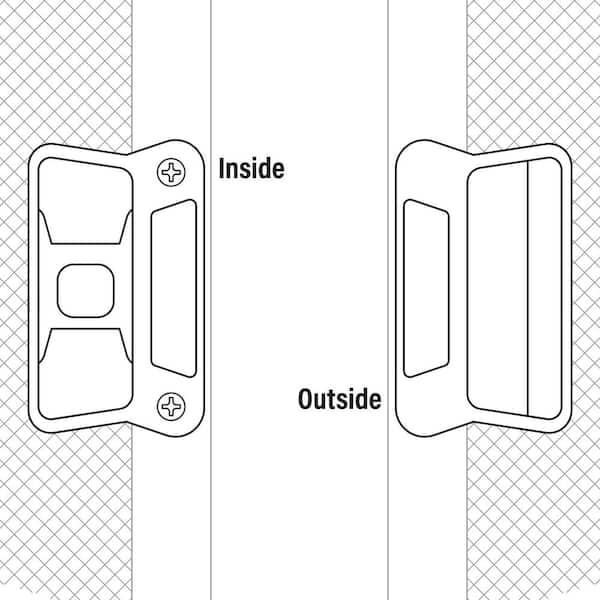 Prime-Line Black Plastic, Long Latch Sliding Screen Door Handle A