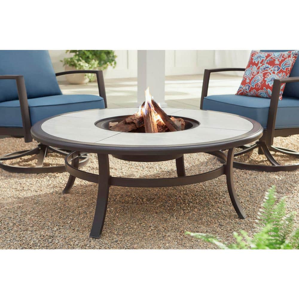 Hampton Bay Whitfield 48 In Round, Tabletop Fire Pit