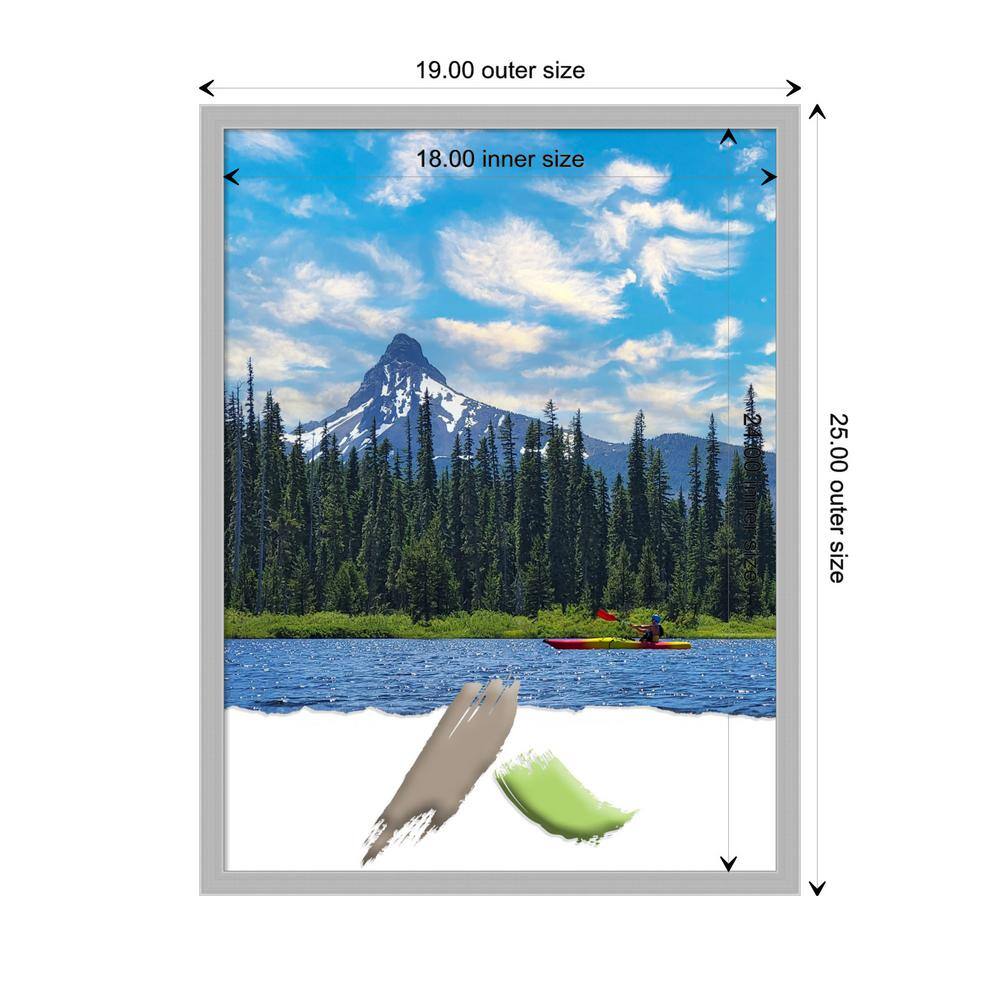 Glossy Silver Polystyrene Modern Wall Picture Frame