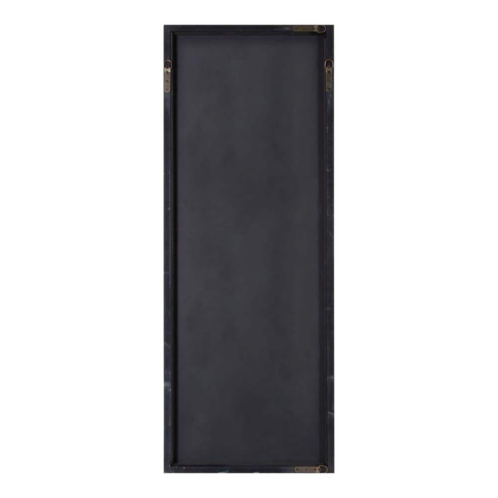 Vanderford Gold Leaf Full-Length Rectangular Wooden Wall Mirror