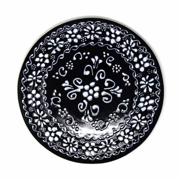Global Craft Mexican Ink Pottery Trivet or Wall Decor