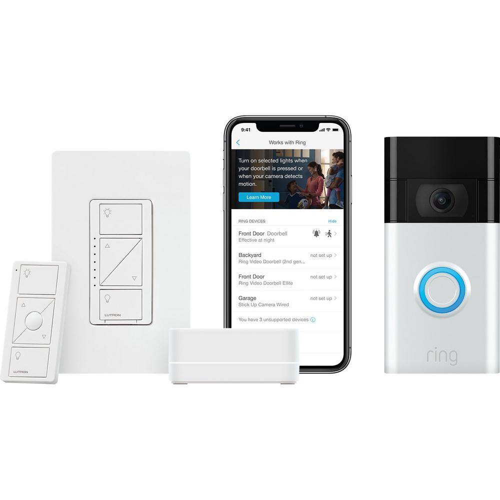 ring doorbell turn on lights