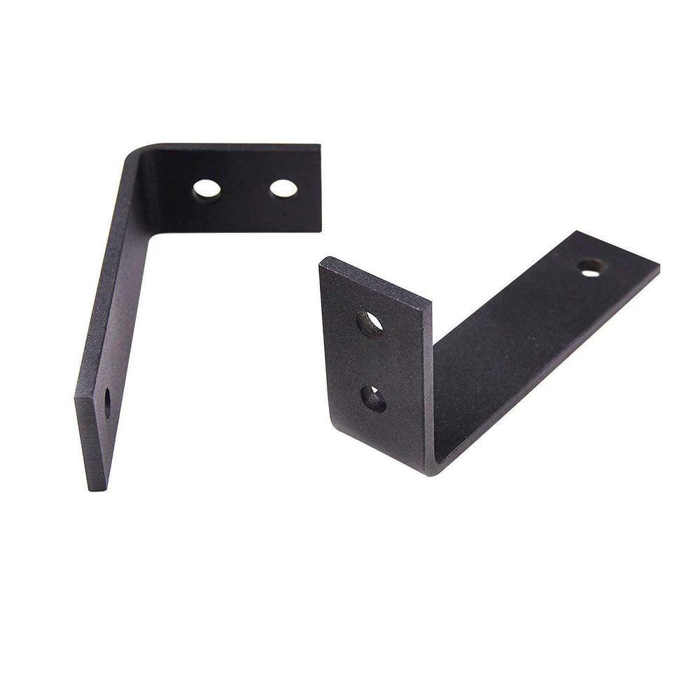 Matte Black Solid Core Frosted Glass Barn Bypass Doors 64 x 80 Inches
