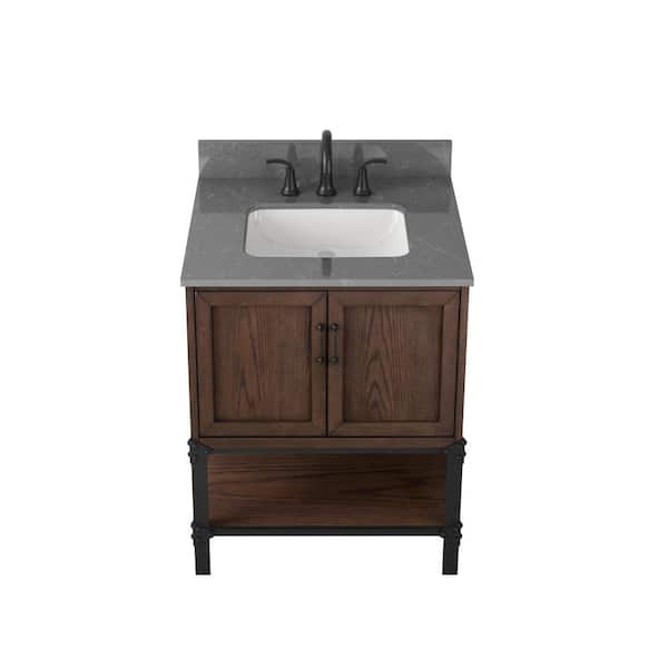 Dropship Bathroom Cabinet. Rustic Gray 26 W Bathroom Space Saver