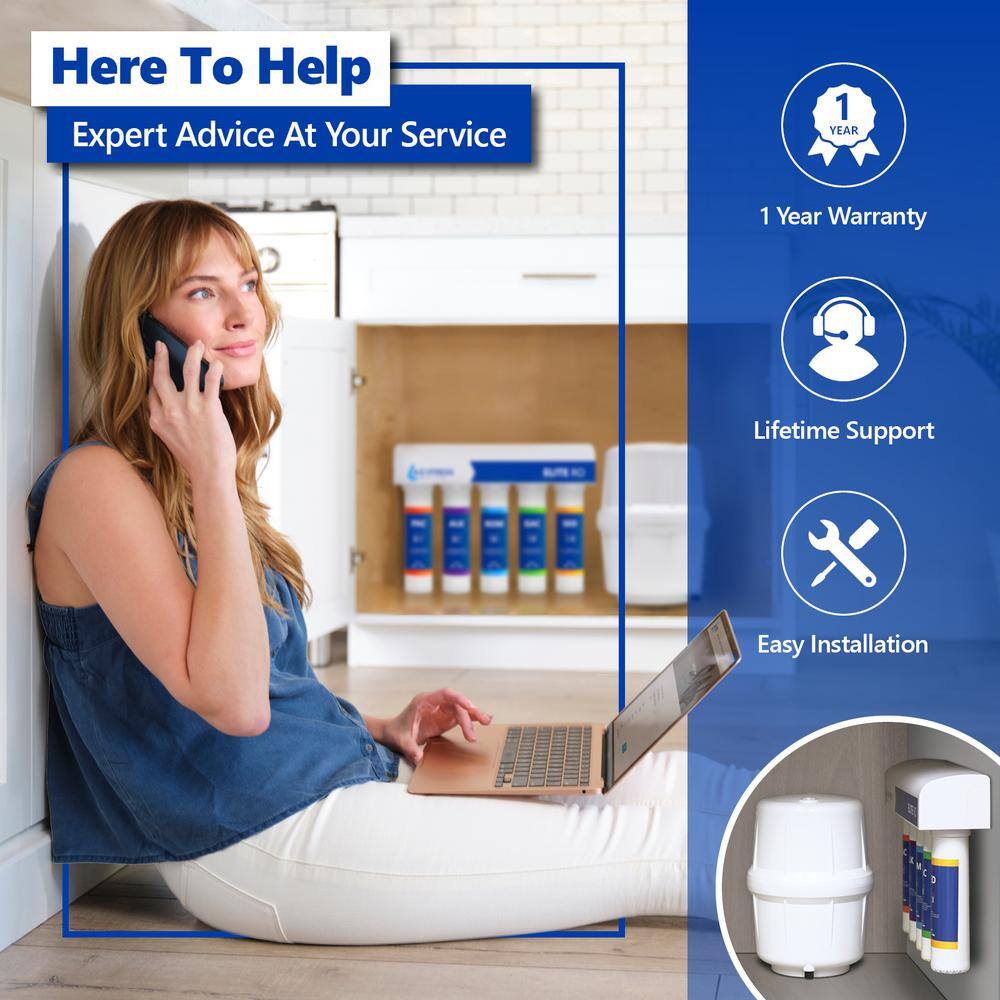 Elite 5-Stage Under-Sink Reverse Osmosis Water Filtration System