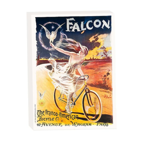 VENICE BEACH Collections Falcon-The Franco American Bicycle Co Vintage French Cycling Poster, Grotto Studios Unframed Print 24 in. x 18 in.