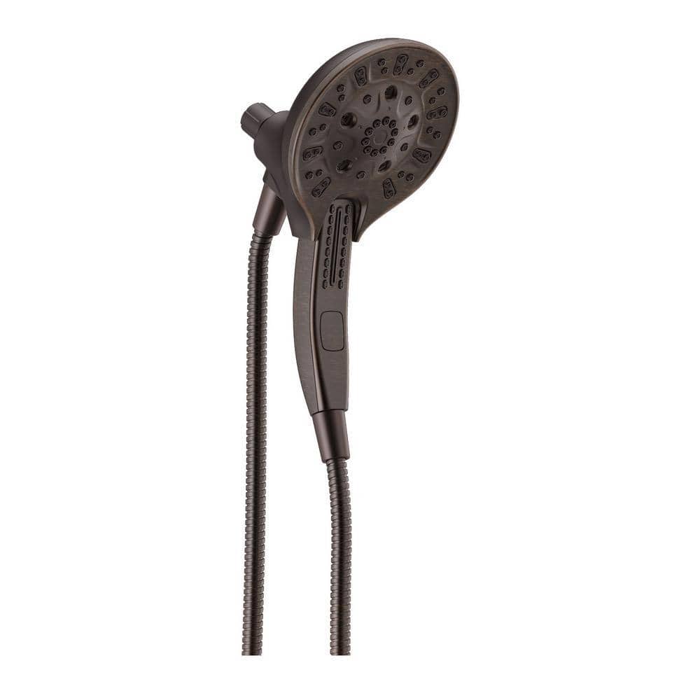 Delta In2ition Two-in-One 5-Spray 6 in. Dual Wall Mount Fixed and Handheld Shower Head in Venetian Bronze 75505RB Sansujyuku sansujyuku.com