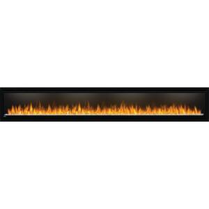 Alluravision 100 in. Wall Mount Deep Depth Electric Fireplace