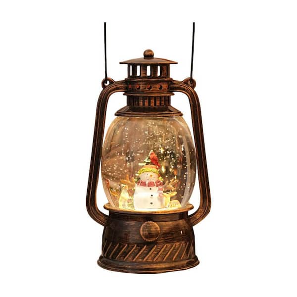 Snowman Cardinal Deer 8.2 in. x 4.7 in. Blacks Lantern