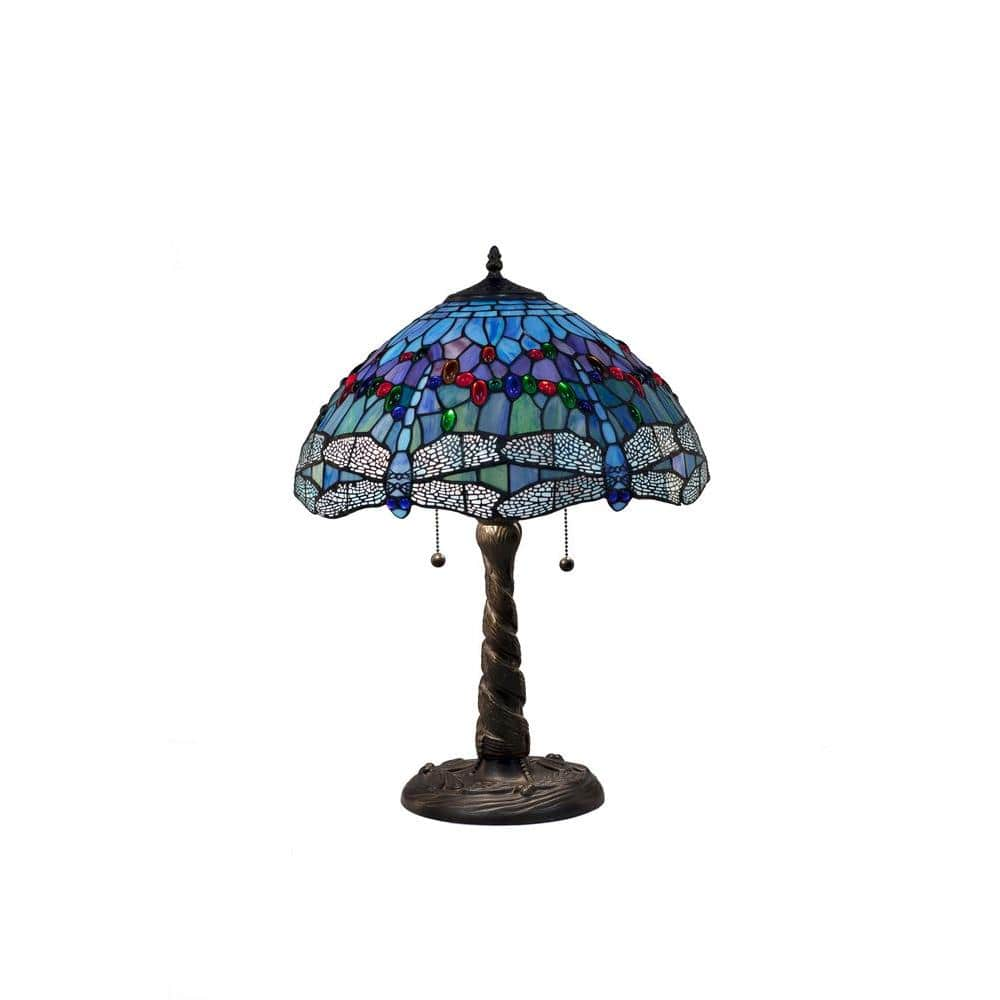 tiffany blue dragonfly table lamp