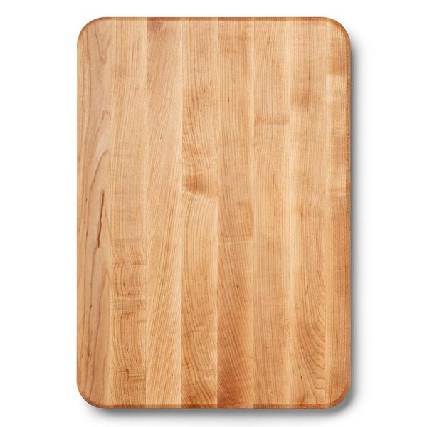 20 in. x 14 in. Rectangular Wooden Edge Grain Cutting Board
