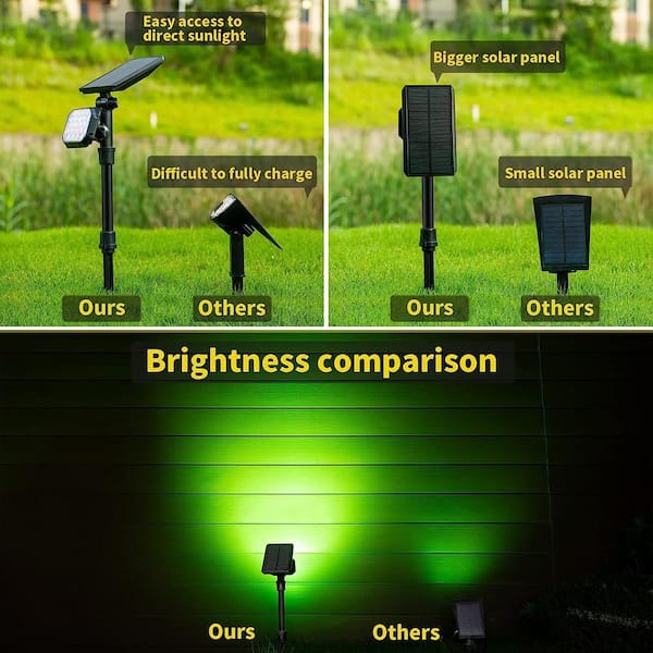 Cubilan Solar Spot Lights Outdoor Lighting for Outside House Garden Yard  Tree Pool Decorative (4-Pack) B089XZDDMZ The Home Depot