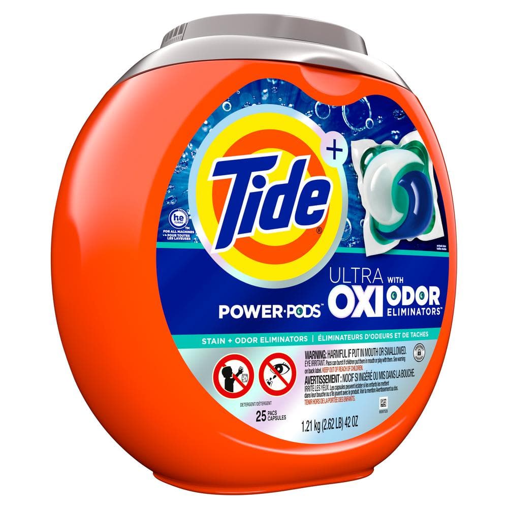 Tide Ultra Oxi Power Pods with Odor Eliminators for White Fabrics