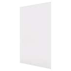 60 in. x 98 in. 1-Piece Glue-Up Alcove Back Shower Wall in Dove White