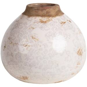 Gerard 6.1 in. White Ceramic Decorative Vase