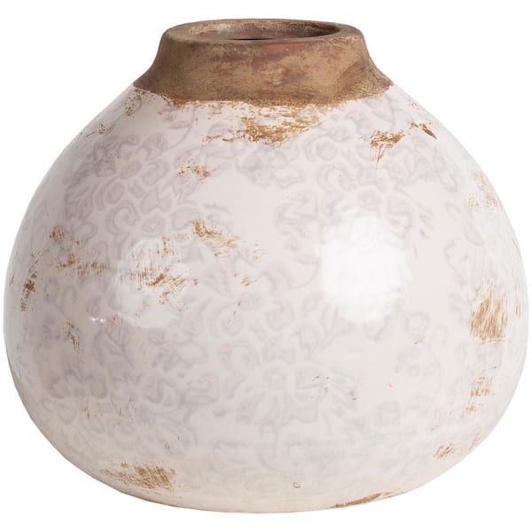 Artistic Weavers Gerard 6.1 in. White Ceramic Decorative Vase