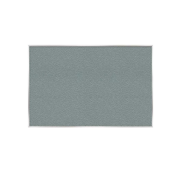 ghent 4 x 12 ft. Vinyl Bulletin Board, Satin Aluminum Frame, Stone