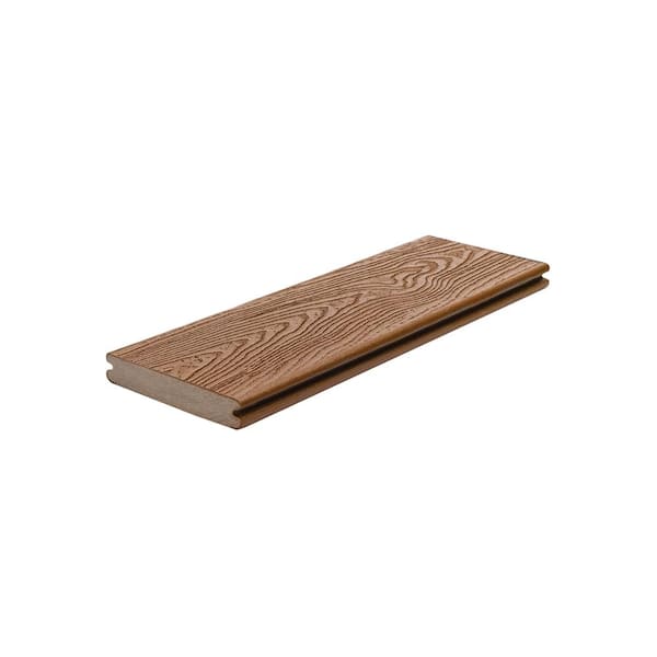 Unbranded Transcend 1 in. x 5.5 in. x 1 ft. Tree House Composite Decking Board Sample