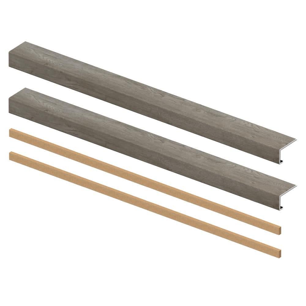 Stoney Point Oak 6.5 mm x 46 in. x 4 in. Exact Match Large Square Nose Open Stair Return/Landing Kit (2-Pack) price history on PriceWatchPro