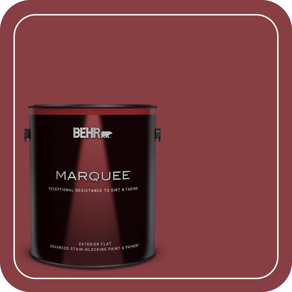 1 gal. #S-G-140 Cherry Cobbler Flat Exterior Paint & Primer price history on PriceWatchPro