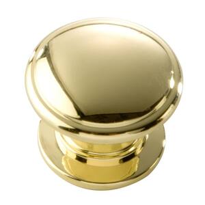 Williamsburg 1-1/4 in. Polished Brass Cabinet Knob