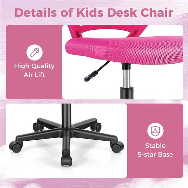 Costway Height-adjustable Ergonomic Kids Desk Chair with