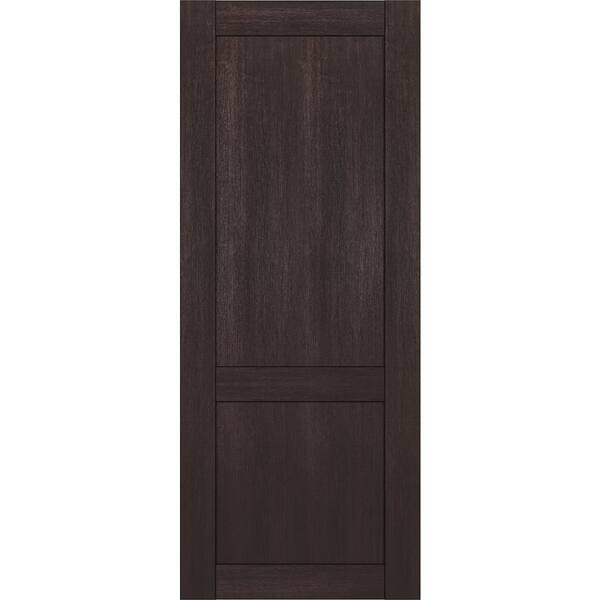 Belldinni 2-Panel Shaker 36 in. x 84 in. No Bore Vera Linga Oak Solid Composite Core Wood Interior Door Slab