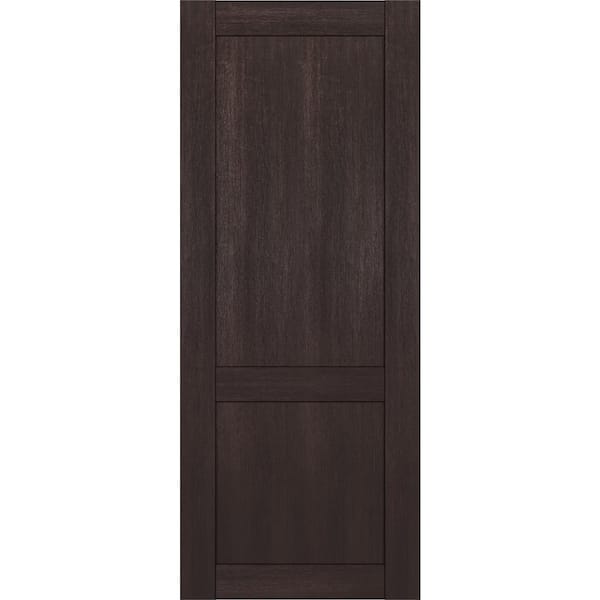 Belldinni 2-Panel Shaker 36 in. x 96 in. No Bore Vera Linga Oak Solid Composite Core Wood Interior Door Slab