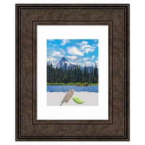 11 in. x 14 in. Matted to 8 in. x 10 in. Ridge Bronze Picture Frame Opening Size
