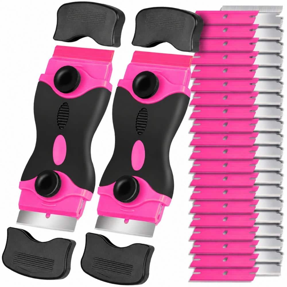 2-Pack Plastic Razor Blade Scraper Tool Kit with 40 Blades, for Glass, Cooktop, Labels, Paint and Household price history on PriceWatchPro