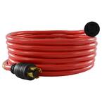 20 ft. 10/4 30 Amp 125/250-Volt 4-Prong L14-30 Transfer Switch/Generator Red Extension Cord