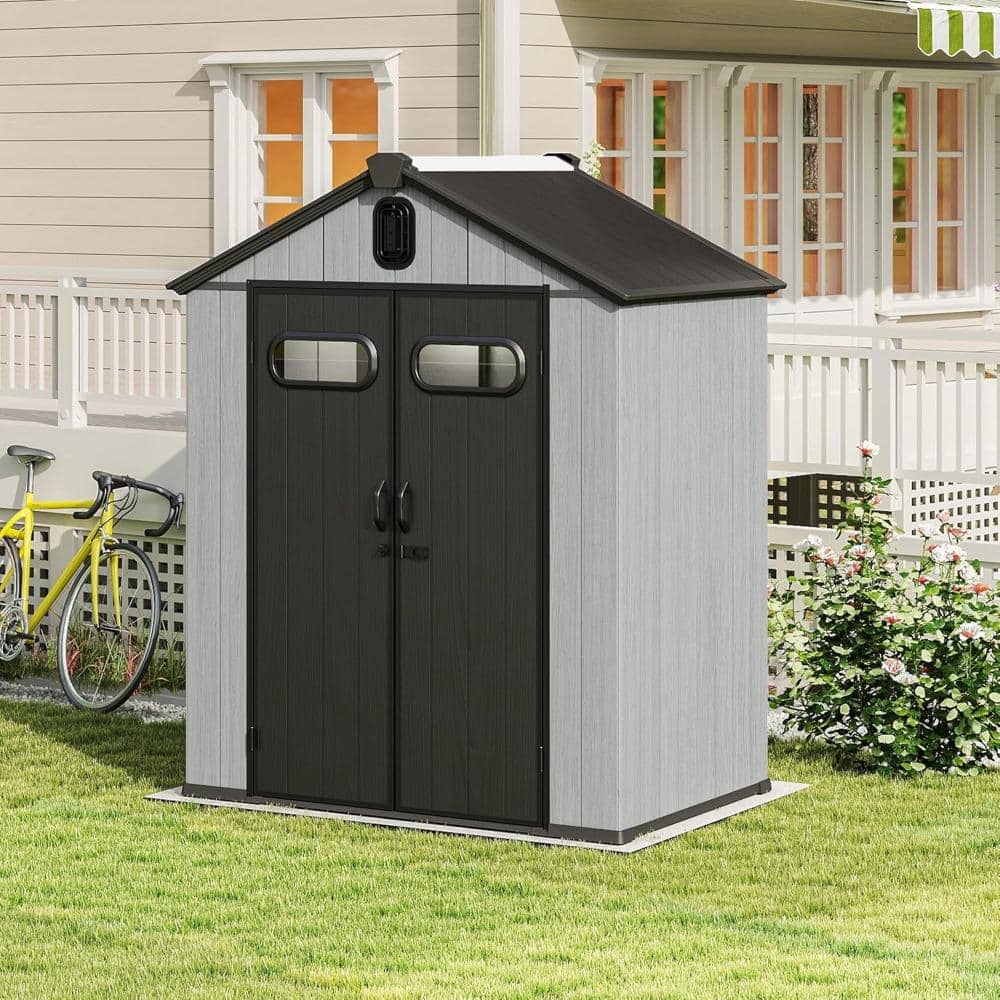 5 X 3 FT. Outdoor Resin Storage Shed with Lockable Door, Windows and Vents price history on PriceWatchPro