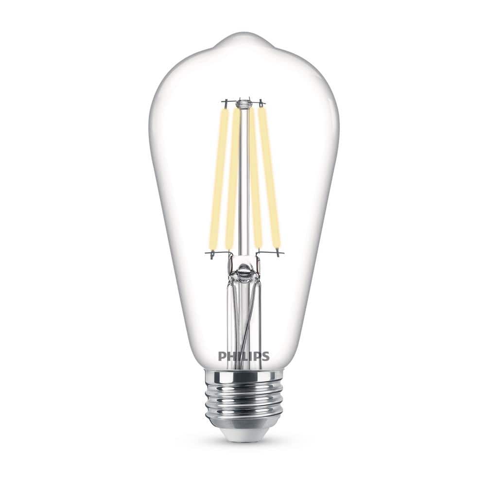 Philips 75-Watt Clear Daylight Dimmable Vintage LED Light Bulb