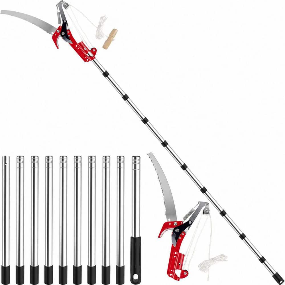 13.6 in. SK5 Carbon Steel Blade Pruning Saw with 13ft Telescopic Pole for Tree Branch Cutting, Manual Extendable Pruner price history on PriceWatchPro