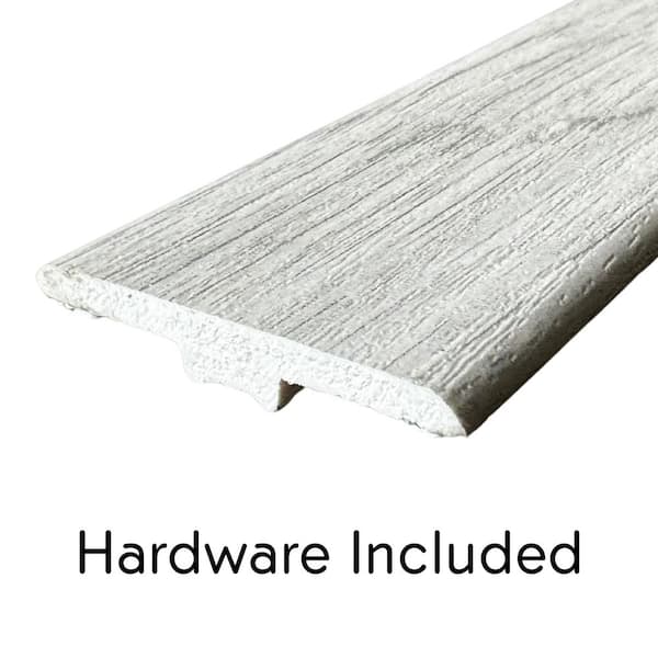 Deco Products Hydrostop Paradise Bay 0.2 in. T x 1.8 in. W x 94 in. L Waterproof PVC T-Molding