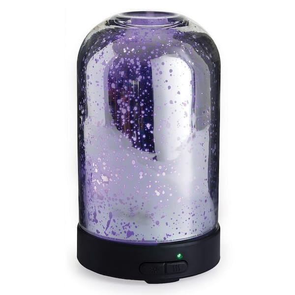 Airome 9.3 in Mercury Glass Ultrasonic Essential Oil Diffuser