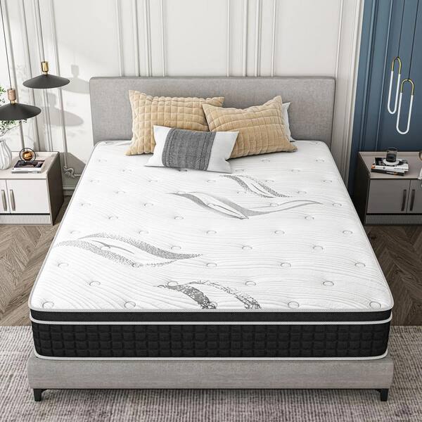 Crystli Twin Medium Gel Memory Foam 12 in. Hybrid Mattress