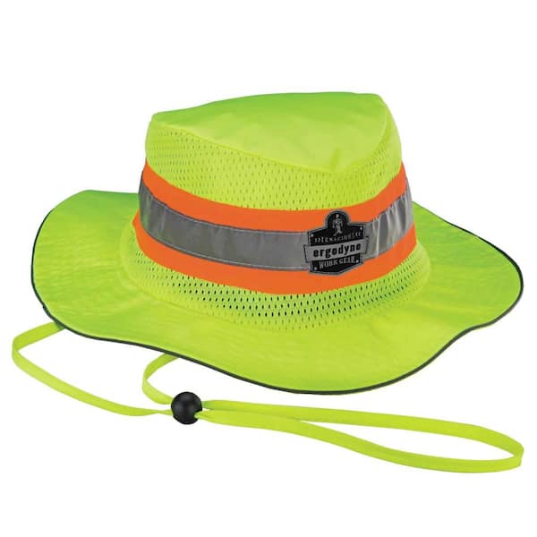Chill-Its 8935CT L/XL Lime Hi-Vis Ranger Sun Hat - PVA Cooling