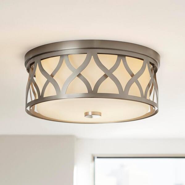 hampton bay 3 light flush mount