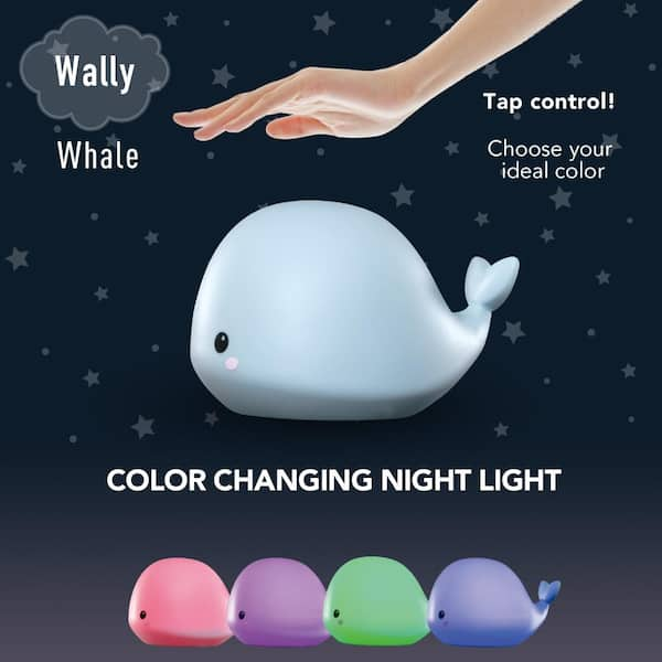 whale led night light