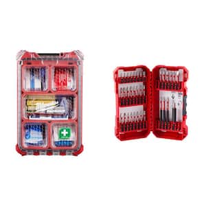 Class A Type 3 Compact Packout First Aid Kit (79-Piece) with SHOCKWAVE Alloy Steel Screw Driver Bit Set (35-Piece)