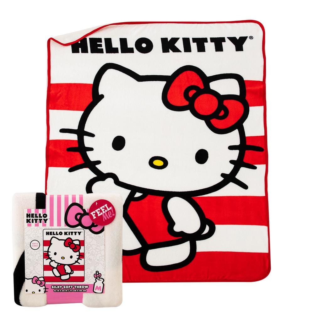 Kitty Silk GROUP Waving THE Hello Throw Touch NORTHWEST Stripes Depot - Blanket Home Multi-Colored The 1SAN074000005RET