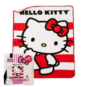 Hello Kitty Waving Stripes Silk Touch Multi-Colored Throw Blanket