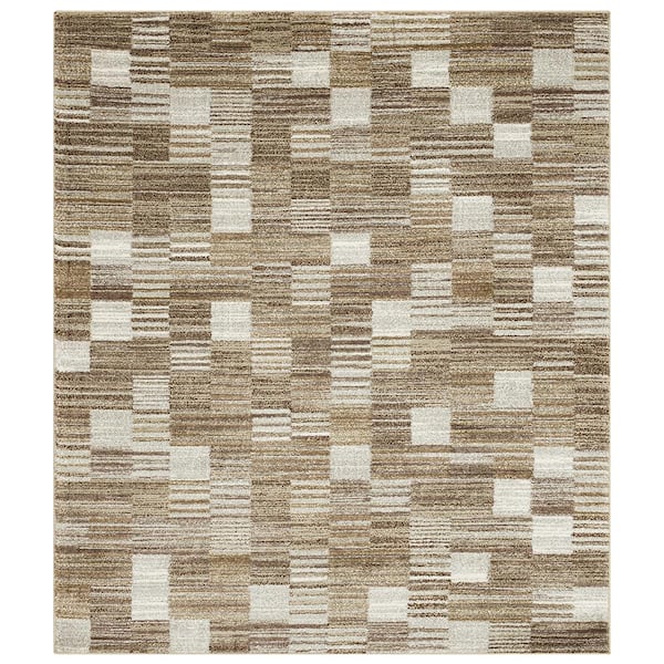 Home Decorators Collection Pernette Beige 9 ft. 10 in. x 12 ft. 9 in. Geometric Area Rug